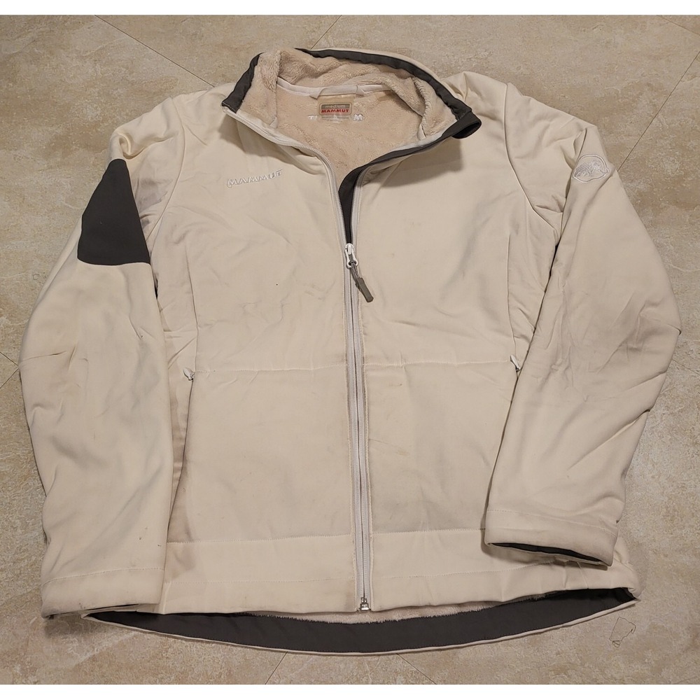 Mammut Womens M Medium Softshell Sherpa Lined Zip WB-400 Schoeller Jacket